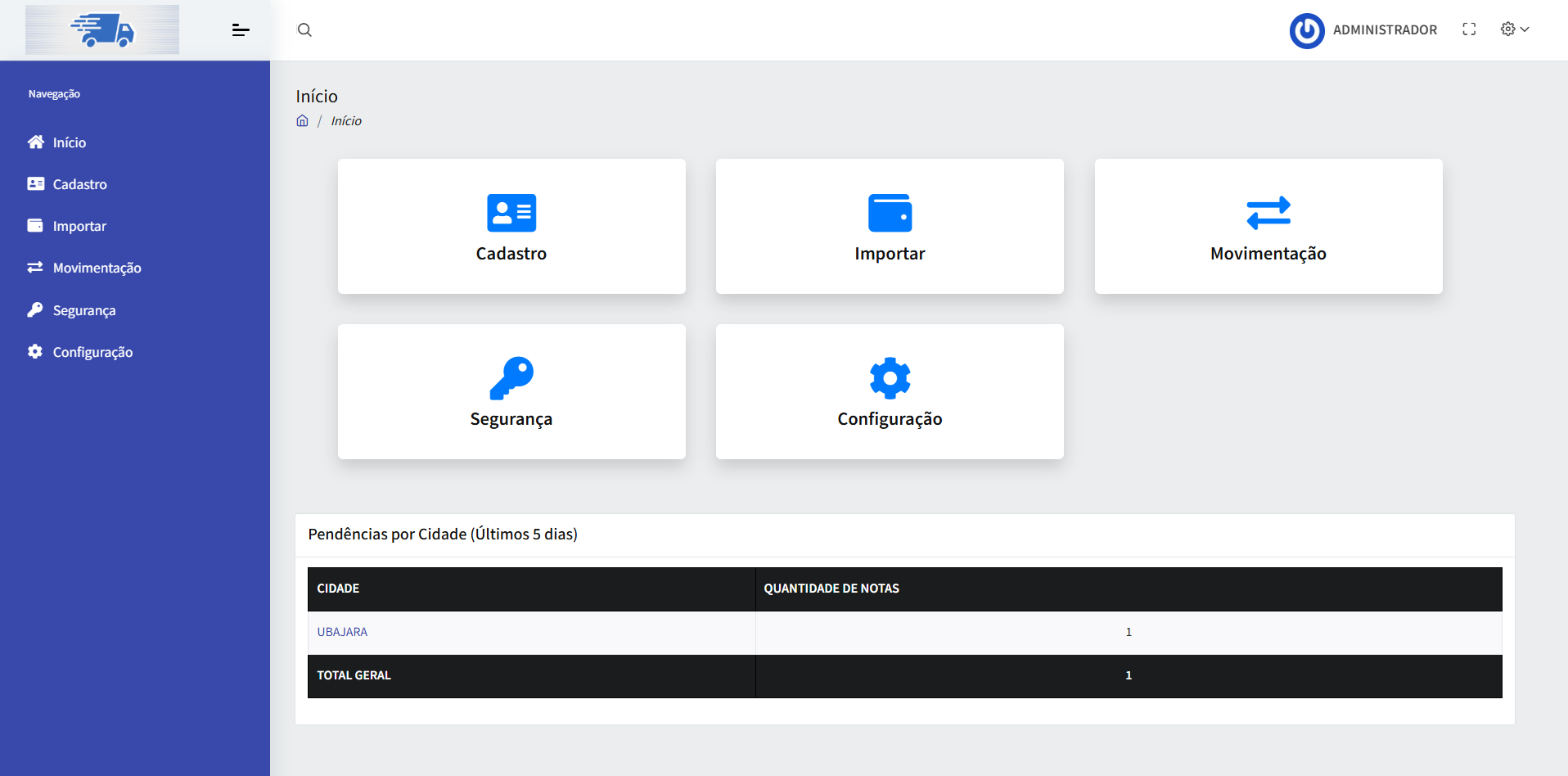 Dashboard SpeedLog